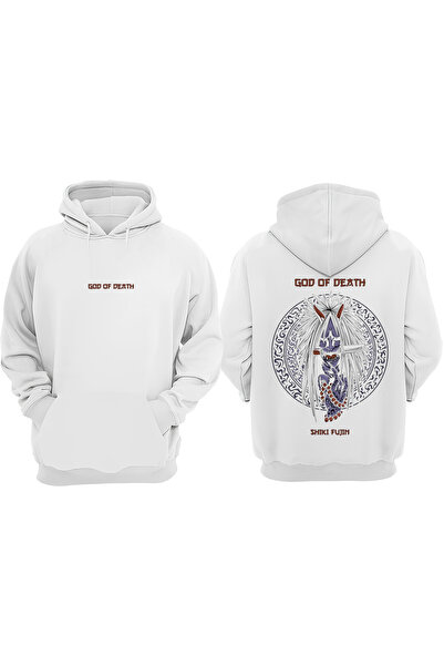 Anetos Naruto Shiki Fujin Of Death Design Rucsac cu imprimeu Alb Swea tricou