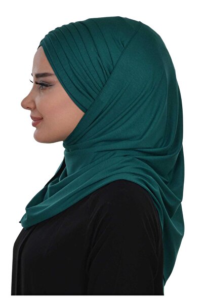 Aisha's Design Pleated Practical Combed Cotton Shawl,Cps-41,Green