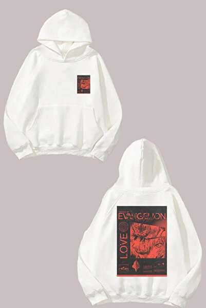 Anetos Love Evangellon Design Rucsac cu imprimeu Alb Swea tricou