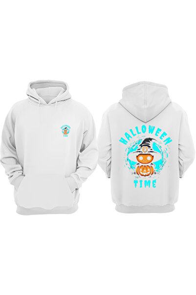 Anetos Λευκό φούτερ Halloween Time Design με τύπωμα