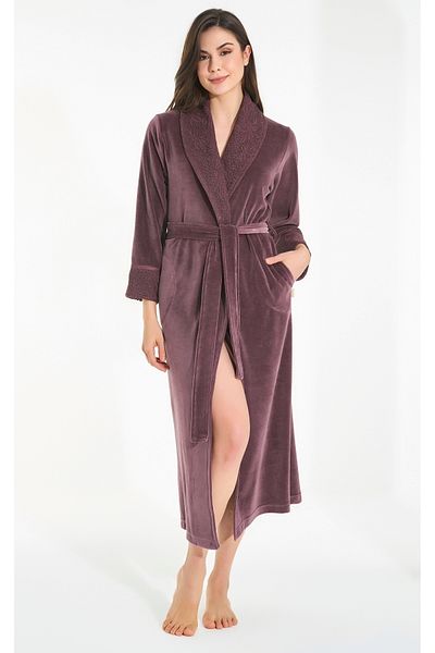 Nuşa Rochie din bumbac din bambus cu broderie cu guler