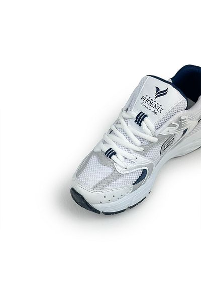 George Phoenix Αθλητικά παπούτσια GOLDEN CARIO Λευκό Navy Blue Unisex Sneakers