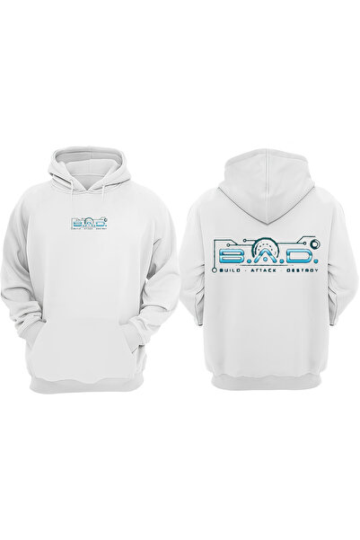 Anetos ΜΕΓΑΛΟ ΕΡΓΟ. Σχεδιασμός Σακάκι με τύπωμα Λευκό Φούτερ