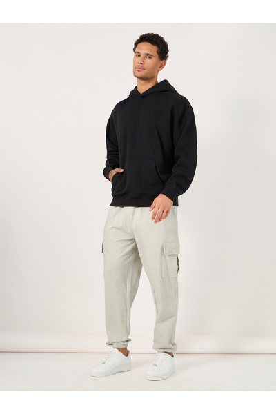 Styli Oversized Fit Cargo Joggers with Elasticated Hem