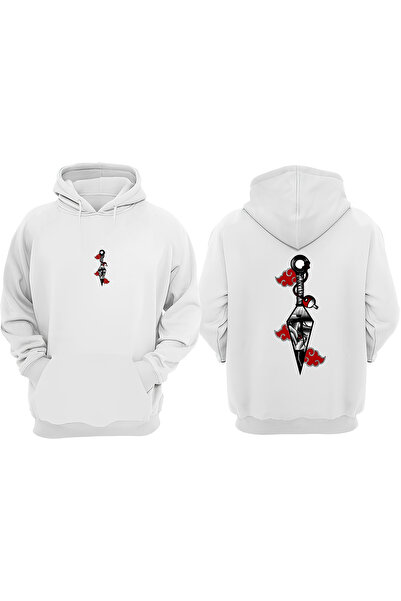 Anetos İthaci Shuriken Design Бяла блуза с печат на гърба