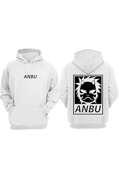 Anetos Naruto Anbu Design Rucsac cu imprimeu Alb Swea tricou
