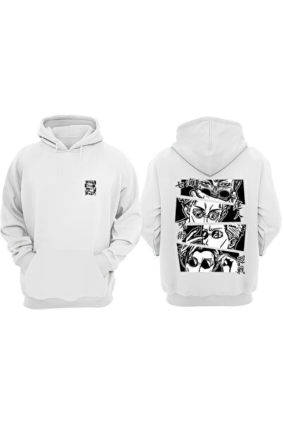 Anetos Anime Heros Design Rucsac cu imprimeu Alb Swea tricou