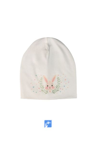 Kardelen Butik Denizli 100% Cotton Double Layer Girl's Combed Cotton Cap (1-4 Years)