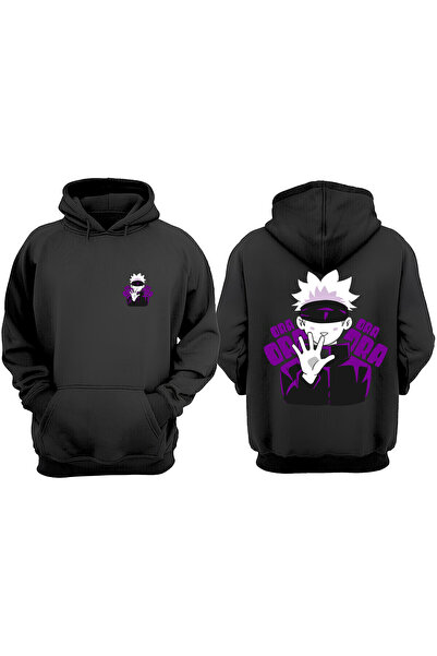 Anetos Μαύρο φούτερ Jujutsu Kaisen Gojo Satoru Design Backpack με τύπωμα