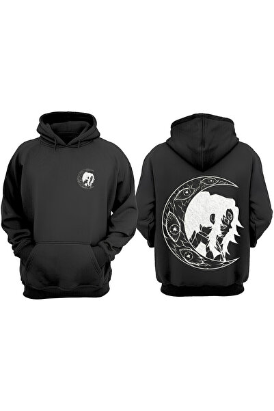 Anetos Μαύρο φούτερ Demon Slayer Six Eyes Design Backpack με τύπωμα