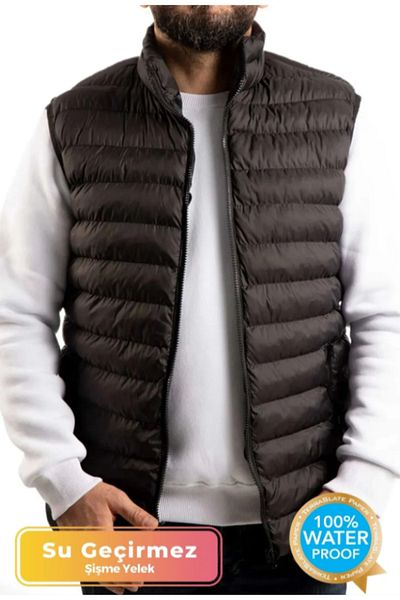 Por Favor New Season Comfort Model Black Puffer Jacket Water Wind And Cold Proof Men's Puffer Vest