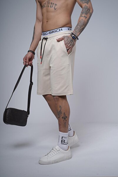 king brich Ανδρικό σορτς βερμούδα - κανονική εφαρμογή με ελαστική μέση και τσέπες