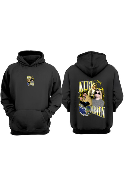 Anetos Design Kurt Cobaın Rucsac cu imprimeu Negru Swea tricou