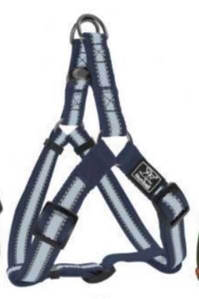 Nunbell Navy Blue Reflective Breast Collar for Breast Dog - S-M (40-50 cm)