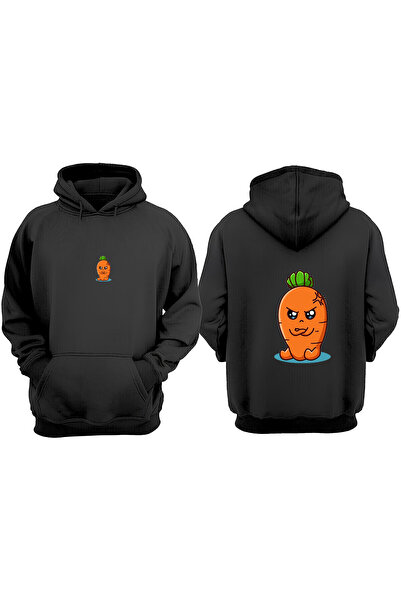 Anetos Design drăguț cu morcovi Sırt cu imprimeu Black Swea tricou