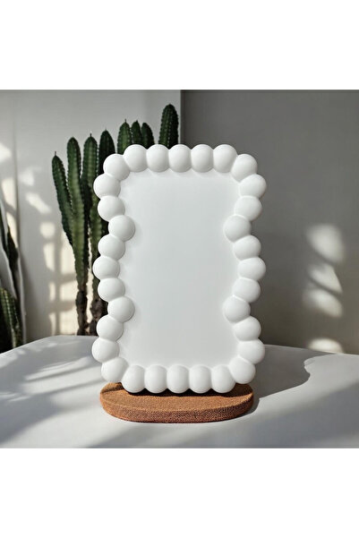 BUHAATELİER Bubble Desenli Beton Dekoratif Tabak Mumluk Takı Sunumluk Organizer