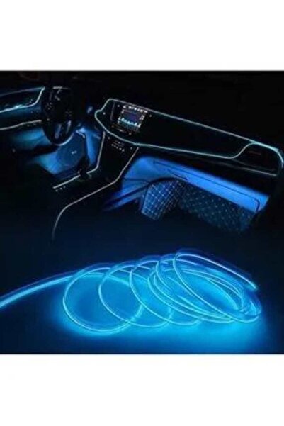Yıldız İzi Araç İçi Torpido Ledi Şerit Led ip Led Neon Mavi 2 Metre