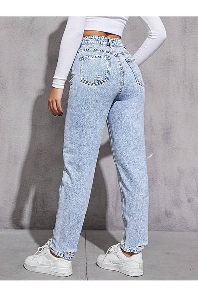 Noxter PANTALONI DENIM DE FEMEI CU STRIP