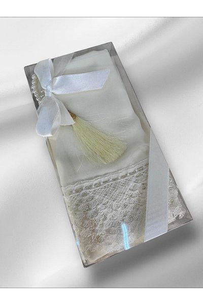 TUTUYA TEXTIL Πολυτελές σάλι με κορδόνια - Pearl Prayer Beads and Dowry Bundle Home Concept