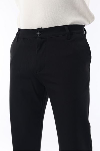 İDS COLLECTİON Pantaloni de iarnă negri slim fit din țesătură lycra