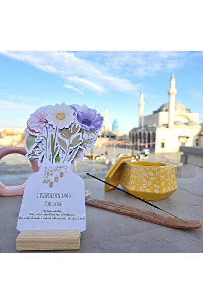 MirayDesign ÇİÇEK TEMALI 2025 RAMAZAN TAKVİMİ /MASA TAKVİMİ