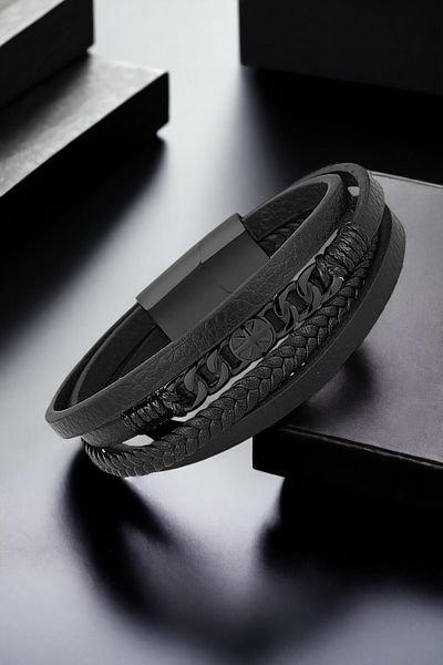 Daniel Klein Male Stained Soft Sustainable Dere String Black Director Porta Dkeblk2009C2