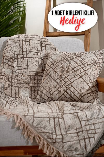 Rell Home قطعة واحدة من غطاء أريكة قطن 100% فاخر غير قابل للانزلاق مقاس 40 × 40 سم - غطاء متعدد الأغراض