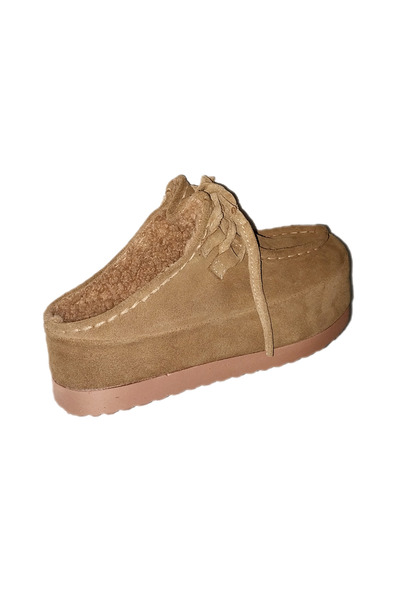 MaisonStanbul Wally Platform Suede Slippers