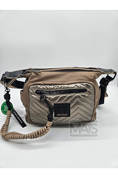 21K SMART BAGS Smart Bags Paraşüt Saten Kumaş Kahve Bakır Omuz Çantası