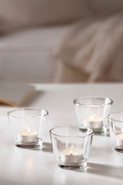 EA Home Concept Vera 4 Τεμάχια Tealight Κηροπήγιο - Δραχελίκ - Παρουσίαση Πλευράς Καφέ και Παρουσίαση Πρωινού