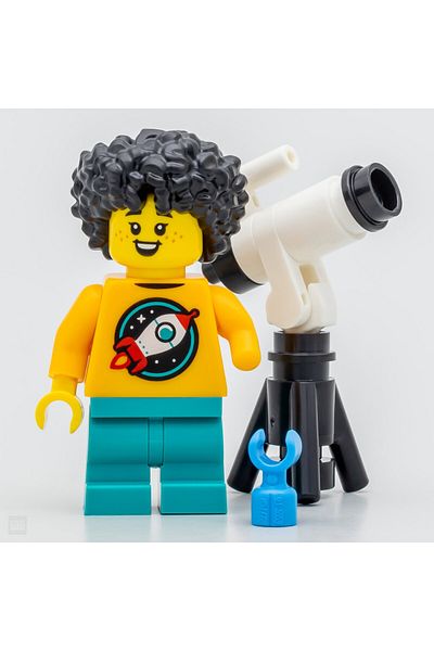 LEGO Minifigure 71048 Serial 27 Mini Figure Astronomer Kid