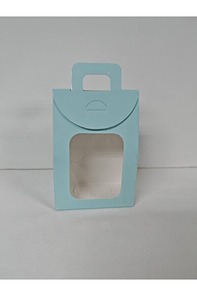 arminow PENCERELİ ÇANTA KARTON KUTU - MAVİ -  7,5 CM x 10,5 CM x 4,5 CM - 20 ...