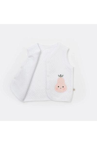 Bibaby Pretty Bear Quilted Vest for Nessiworld - 61479 White