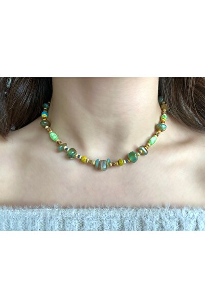 Bidi House Teal Kolye