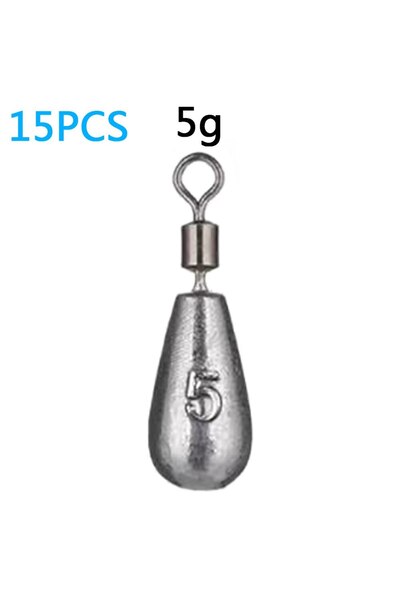 Choice 5 جرام دروب شوت 15 قطعة دروب شوت 15 قطعة/الوحدة ثقالة وزن الصيد 3.5 جر...