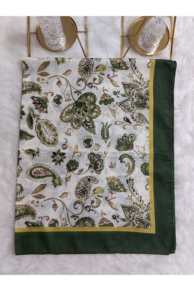 REMOMODA Patterned Soft Cotton Shawl
