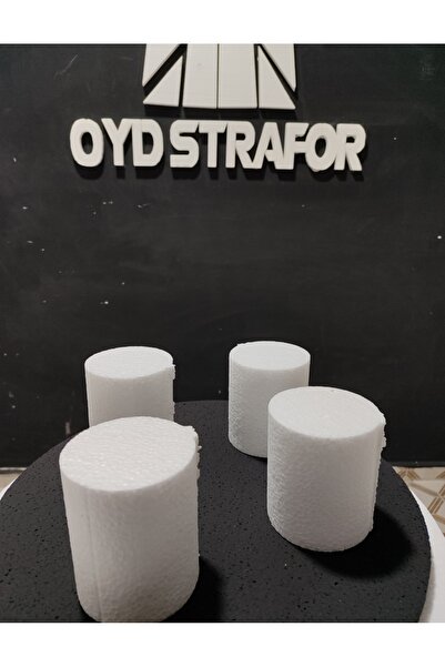 Oyd strafor Silindirik Strafor 8 cm Çap, 10 cm Yükseklik 18 ADET