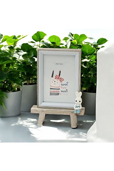 İthal Karikatür Temalı Ahşap Fotoğraf Çerçevesi Çocuk Bebek Aile