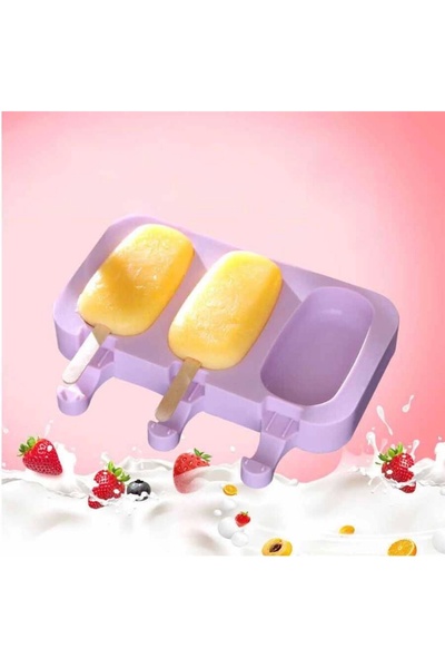 artizanmutfak قالب آيس كريم سيليكون |   قالب ماغنوم 3 قطع 50 قضيب (MDK-03)