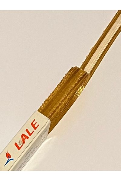 LALE Σατέν κορδέλα νερού με δύο άκρες. 1cm x 10 μέτρα. Χρώμα: Χρυσό.