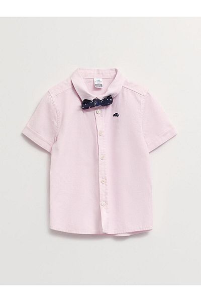 LC Waikiki Short Sleeve Baby Boy Shirt and Bow Tie 2 Piece Set (S2)