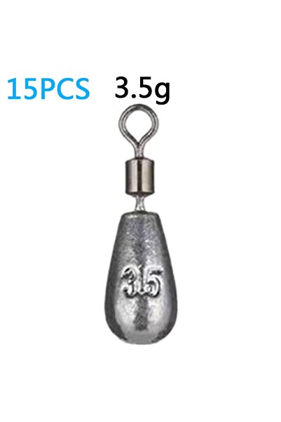 Choice 3.5 جرام رصاصة إسقاطية 15 قطعة رصاصة إسقاطية 15 قطعة/الوحدة ثقالة وزن ...