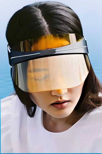 Trenderrs Women's Sunscreen Colored Plexiglass Visor Beach Hat