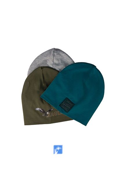 Kardelen Butik Denizli 100% Cotton Double Layer Boy's Combed Cotton Cap (4-8 Years)