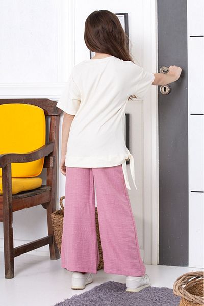 tunays shopping Linen Spanish Leg Loose Girl's Suit