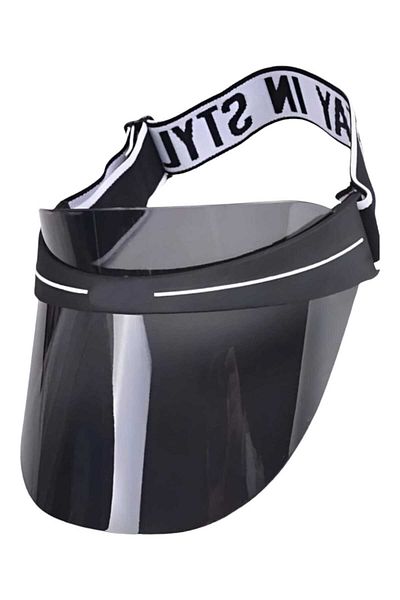 Trenderrs Women's Sunscreen Colored Plexiglass Visor Beach Hat