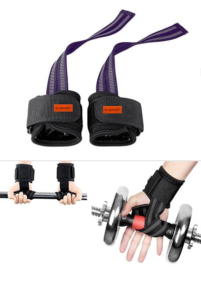 KAŞIKBEY Crossfit Fitness Straps Brățări Lifting Wrist Pro Weight Support Wristbands Strap 2BUC