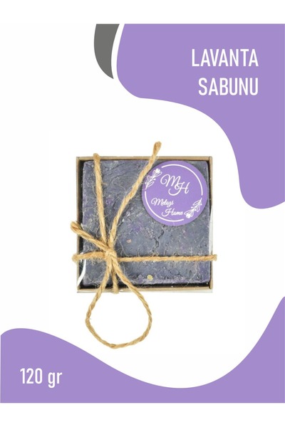 MELOZİ HOME Lavender Soap Natural Sebum and Moisture Balancing 120Gr. 100% Natural Handmade