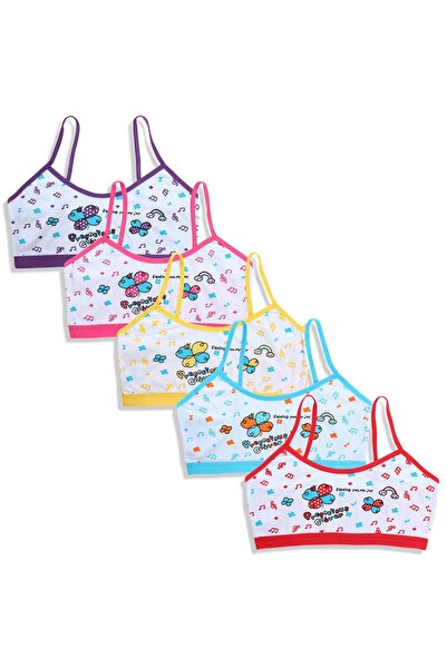 cutyome مقاس واحد (8-14 سنة) قطعة واحدة صدرية للفتيات المراهقات بطبعة زهور عش...