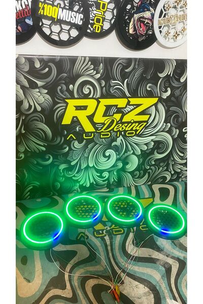 rczrex 16 cm Midrange Neon Led Kasnak  Hoparlör Kapağı